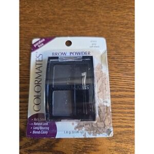 Colormates Eyebrow Powder, Grey/Soft Black 61631, 0.06 oz